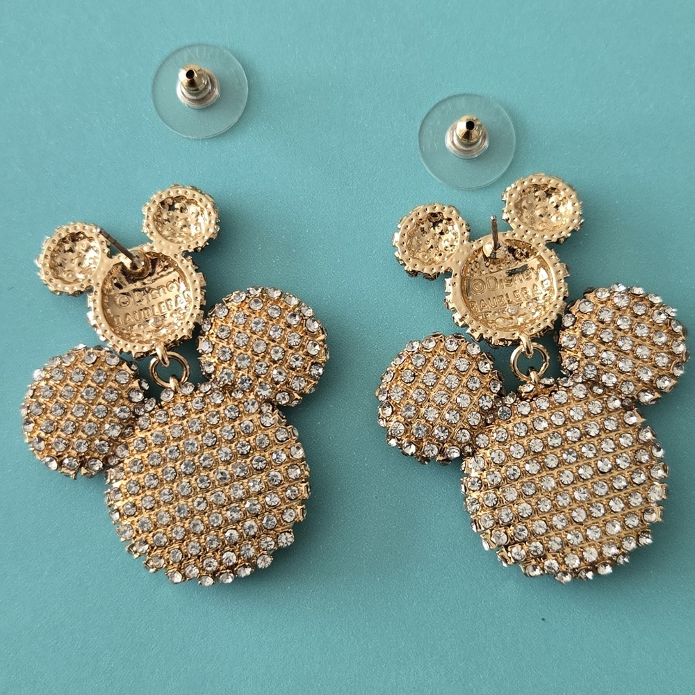 Mickey Mouse Pavé Statement Earrings - Picture 10 of 16